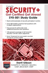 Cover Art for 9781939136053, CompTIA Security+ Get Certified Get Ahead: SY0-501 Study Guide by Darril Gibson