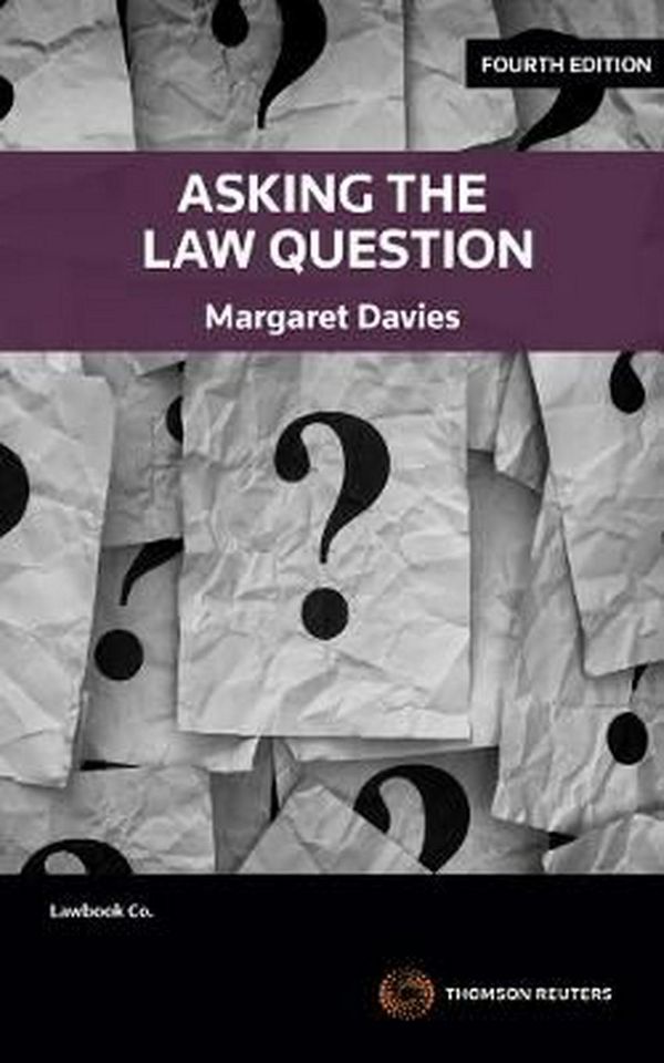 Cover Art for 9780455238067, Asking the Law Question by Margaret Davies