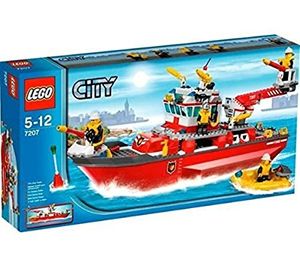 Cover Art for 0673419129558, Fire Boat Set 7207 by LEGO City