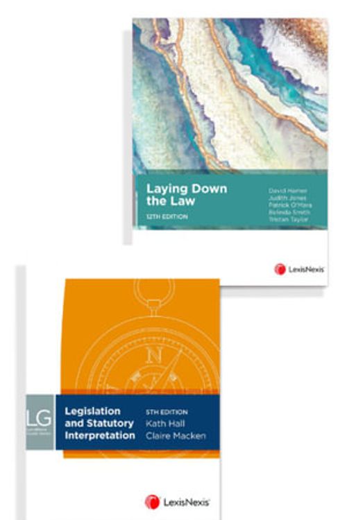 Cover Art for 9780001550049, Laying Down the Law, 12th edition and LexisNexis Guide: Legislation and Statutory Interpretation, 5th edition (Bundle) by NA