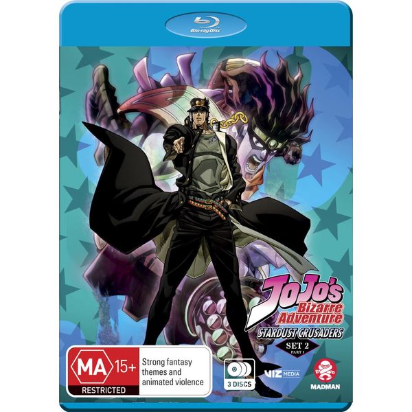 Cover Art for 9322225230378, Jojo's Bizarre Adventure Set 2: Stardust Crusaders Part 1 (eps  1-24) (blu-ray) by Madman