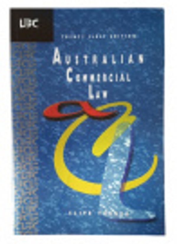 Cover Art for 9780455214665, Australian Commercial Law by Clive Turner