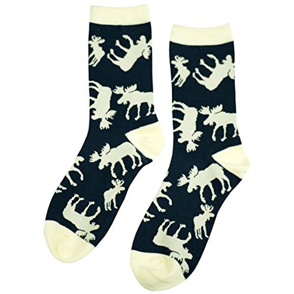 Cover Art for 0841654104429, Lazy One Unisex Blue Classic Moose Adult Crew Socks Size 5-11 (EU 38-44 / US 9-11 by 