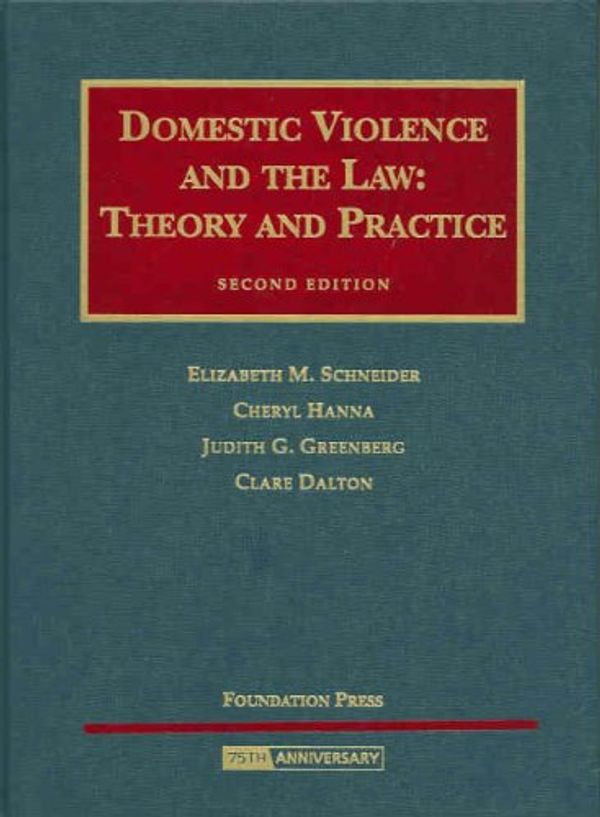 Cover Art for 9781599410289, Domestic Violence and the Law by Professor Elizabeth M Schneider