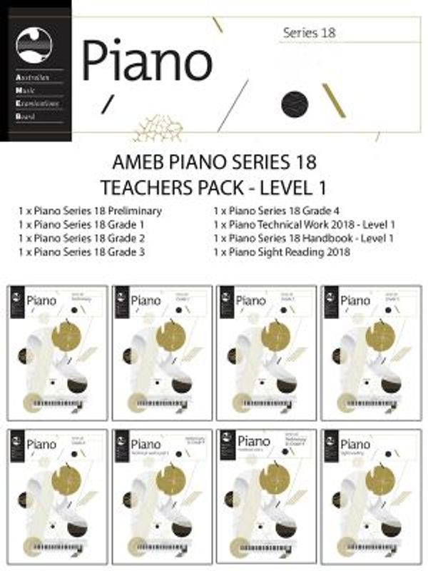 Cover Art for 9781925407273, AMEB Piano Teachers Pack Level 1 Series 18 by Australian Music Examinations Board