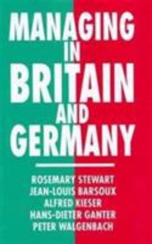 Cover Art for 9780312122379, Managing in Britain and Germany by Rosemary Stewart