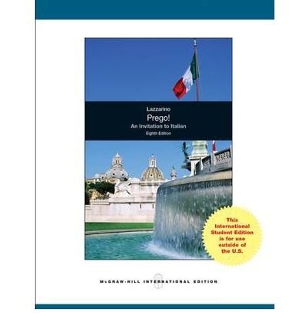 Cover Art for 9780077132781, Prego! an Invitation to Italian with Workbook by Graziana Lazzarino