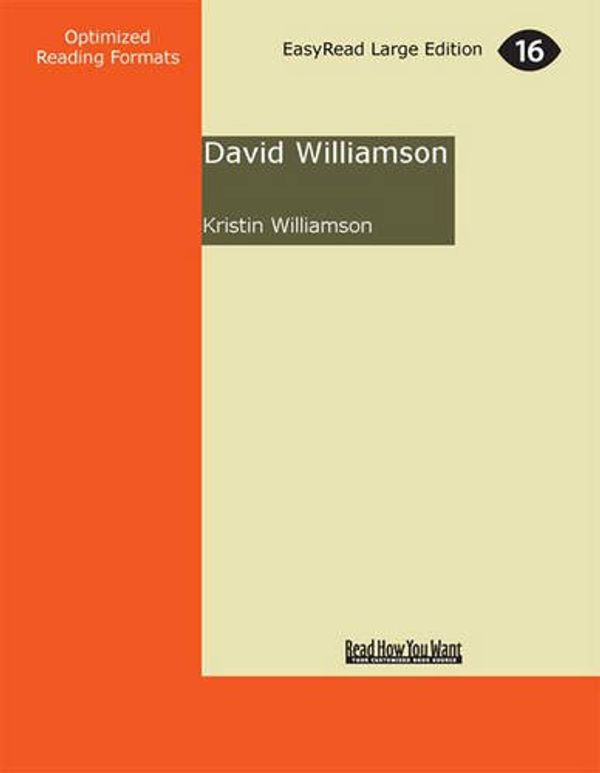 Cover Art for 9781459621442, David Williamson (2 Volume Set) by Kristin Williamson