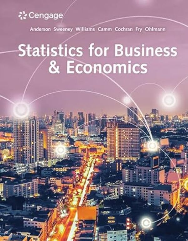 Cover Art for 9780357196045, Statistics for Business & Economics + Webassign, Multi-term Printed Access Card by David R. Anderson, Dennis J. Sweeney, Thomas A. Williams, Jeffrey D. Camm, James J. Cochran