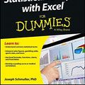 Cover Art for 9781118464311, Statistical Analysis with Excel For Dummies by Joseph Schmuller