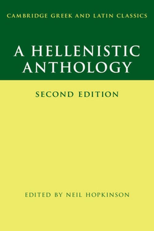 Cover Art for 9781108459563, A Hellenistic Anthology by Neil Hopkinson