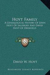 Cover Art for 9781163532775, Hoyt Family by David W Hoyt