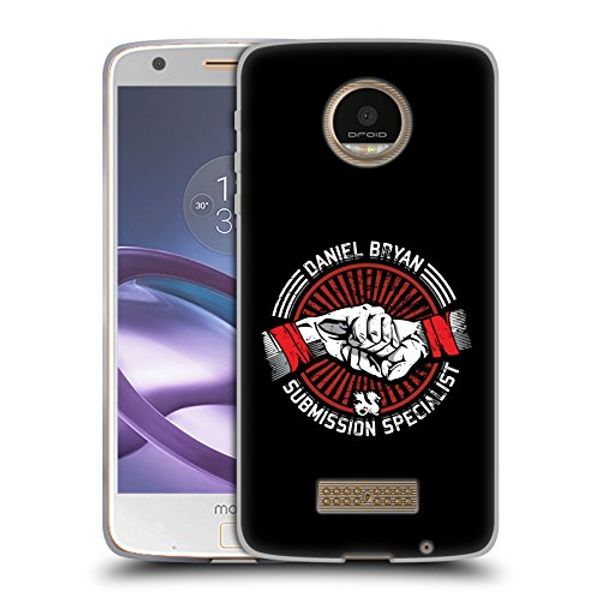 Cover Art for B06XYCGPTD, Official WWE Submission Specialist Daniel Bryan Soft Gel Case Compatible for Moto Z Force/Z Force Droid by 