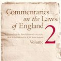 Cover Art for 9780226055411, Commentaries on the Laws of England: v.2 by William Blackstone