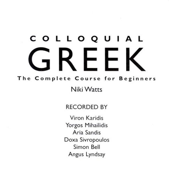 Cover Art for 9780415325127, Colloquial Greek by Niki Watts