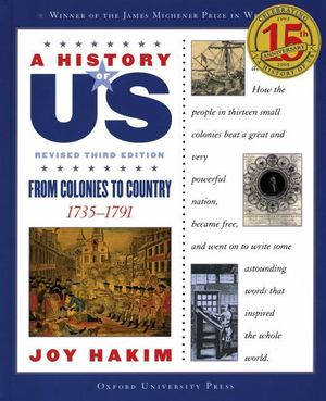 Cover Art for 9780195327175, From Colonies to Country by Joy Hakim