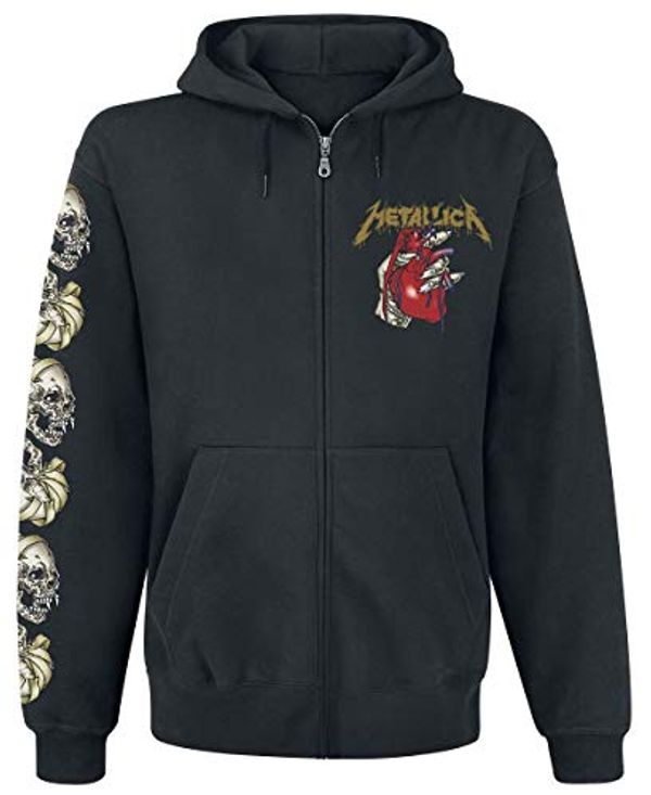 Cover Art for 5056187736503, Metallica Hoodie Heart Explosive Band Logo Official Mens Black Zipped S by Unknown