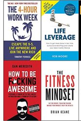 Cover Art for 9789123687138, 4-Hour work week,life leverage,mindset with muscle,how to be f*cking awesome,fitness mindset and mindset carol dweck set 6 books collection set by Timothy Ferriss, Rob Moore, Jamie Alderton,Dan Meredith,Brian Keane, Brian Keane, Dr Carol Dweck