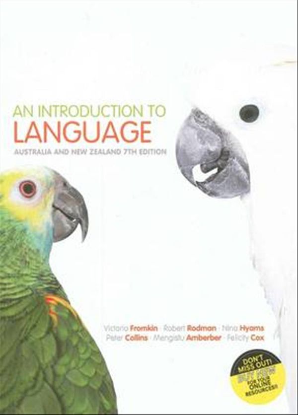 Cover Art for 9780170212984, An Introduction to Language by Victoria A. Fromkin