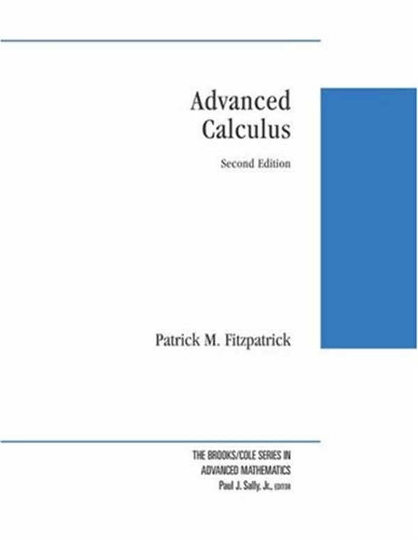 Cover Art for 9780534376031, Advanced Calculus by Patrick M. Fitzpatrick