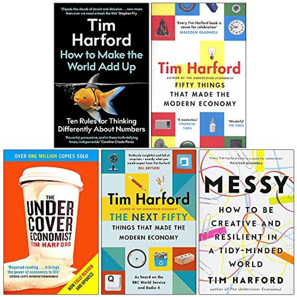 Cover Art for 9789124063320, Tim Harford Collection 5 Books Set (How to Make the World Add Up, Fifty Things that Made the Modern Economy, The Undercover Economist,The Next Fifty Things that Made the Modern Economy, Messy) by Tim Harford