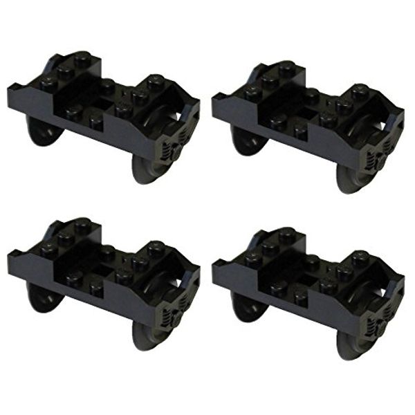 Cover Art for B01KMEH9CK, LEGO Parts and Pieces: Black Train Wheels for RC Trains x4 by 