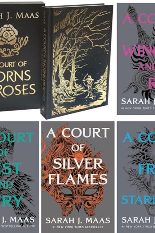 Cover Art for 9781637992418, A Court of Thorns and Roses 1-5 Series. A Court of Thorns and Roses, Mist and Fury, Wings and Ruin, Frost and Starlight, Silver Flames. by Sarah J. Maas, 9781635575590, 9781635575576, 9781547604173, 9781681196282, 9781635575613