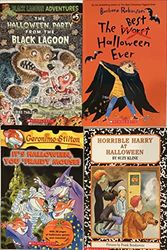 Cover Art for B094CR6ZF9, It's Halloween! 4-Book Collection: The Halloween Party from the Black Lagoon, The Best (worst) Halloween Ever, It's Halloween, you 'Fraidy Mouse!, Horrible Harry at Halloween by Mike Thaler, Barbara Robinson, Geronimo Stilton, Suzy Kline