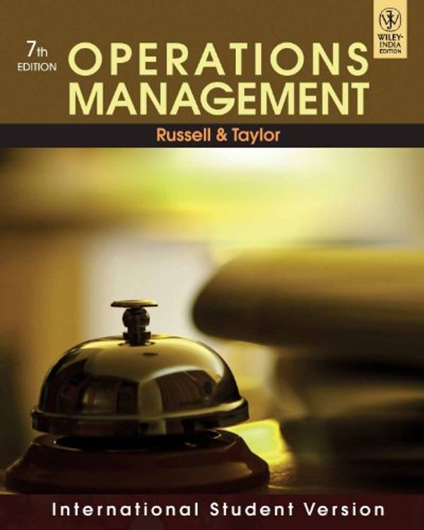 Cover Art for 9788126537044, Operations management by Jesse Russell, Ronald Cohn