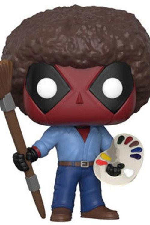 Cover Art for 0615912346537, Marvel: Deadpool Parody 30865 Deadpool Bob Ross Playtime 70s with Afro Pop Bobble Figure, Multi by FUNKO