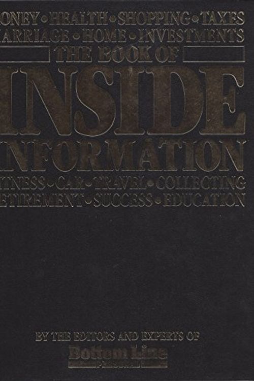 Cover Art for 9780887230950, The Book of Inside Information by Editors of Bottom Line