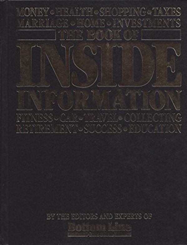 Cover Art for 9780887230950, The Book of Inside Information by Editors of Bottom Line