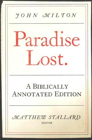 Cover Art for 9780881462685, John Milton, Paradise Lost by John Milton
