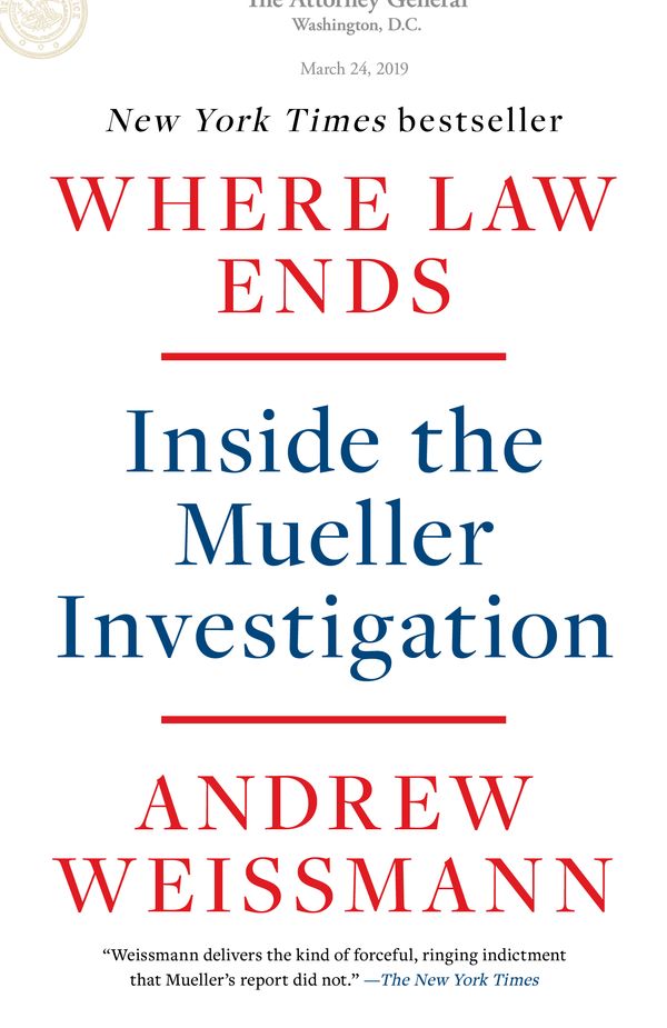 Cover Art for 9780593138595, Where Law Ends by Andrew Weissmann