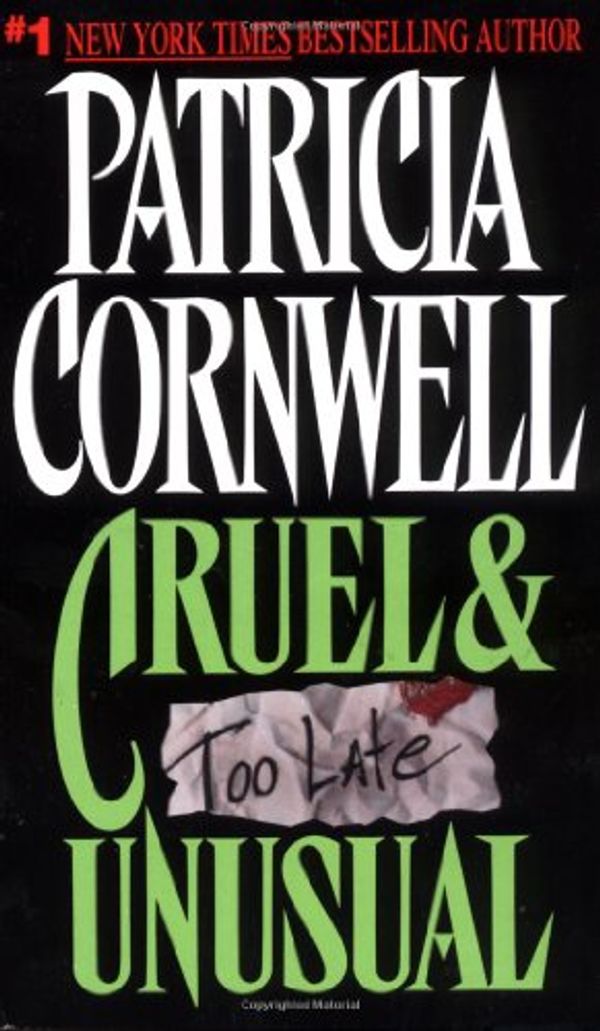 Cover Art for 9780380718344, Cruel & Unusual (Kay Scarpetta Mysteries) by Patricia D. Cornwell