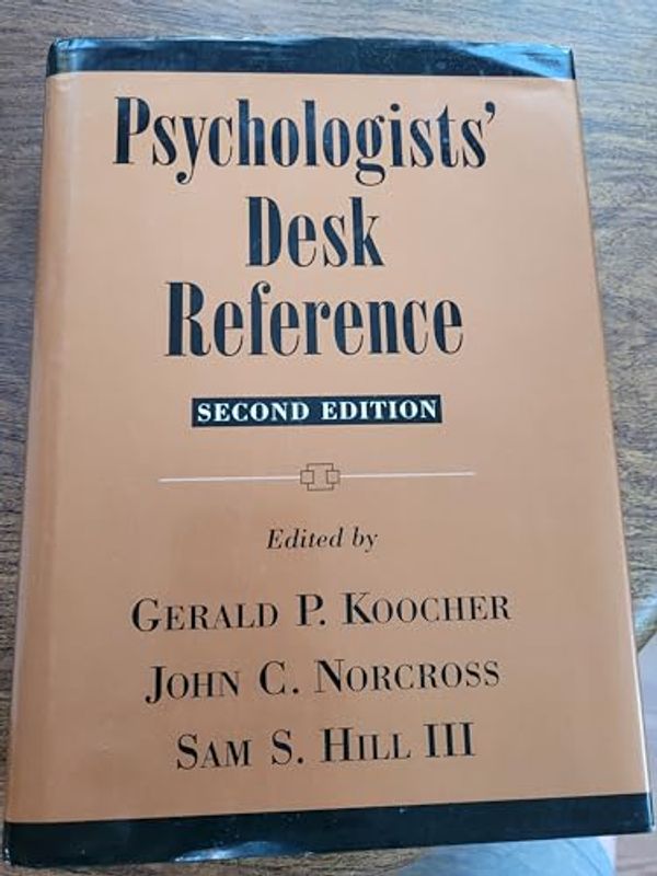 Cover Art for 9780195166064, Psychologists’ Desk Reference by Gerald P. Koocher