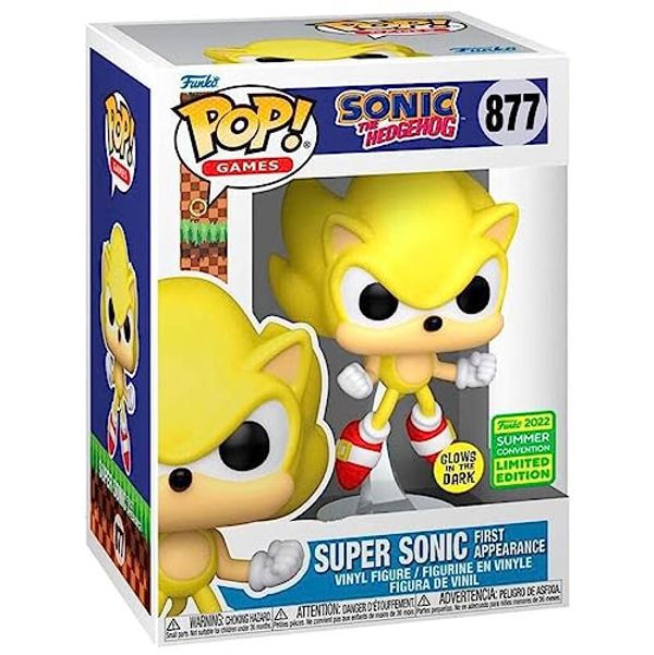 Cover Art for 0889698652599, Funko 65259 Pop! Games: Sonic The Hedgehog - Super Sonic First Appearance (Summer Convention 2022 Glow in the Dark Exclusive) #877 by 