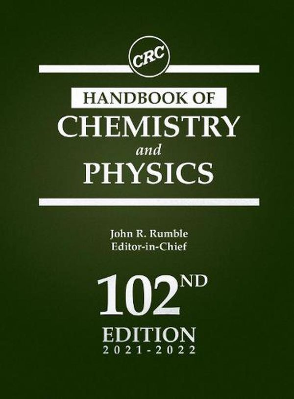 Cover Art for 9780367712600, CRC Handbook of Chemistry and Physics by John Rumble