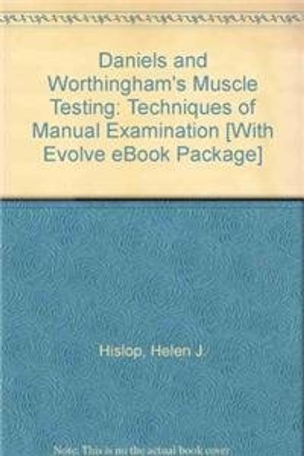 Cover Art for 9781416066170, Daniels and Worthingham's Muscle Testing by Helen J. Hislop, Jacqueline Montgomery