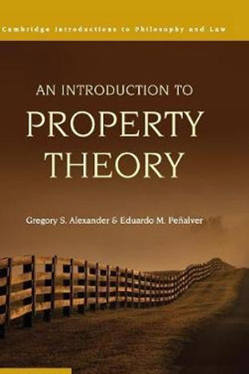 Cover Art for 9780521113656, An Introduction to Property Theory by Gregory S. Alexander