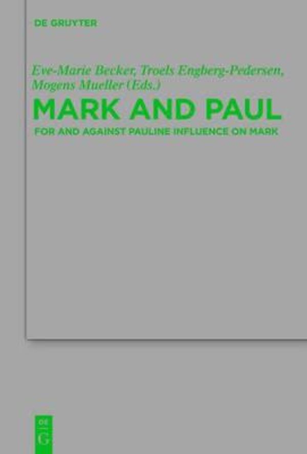 Cover Art for 9783110314700, Mark and Paul by Unknown