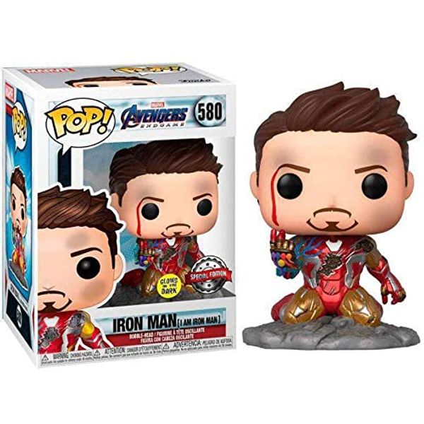 Cover Art for 7438646083096, Funko Pop! Avengers Endgame: I Am Iron Man Glow-in-The-Dark Deluxe Vinyl Figure, Multicolored by FUNKO