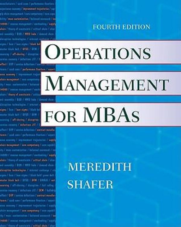 Cover Art for 9780470485767, Operations Management for MBAs by Jack R. Meredith