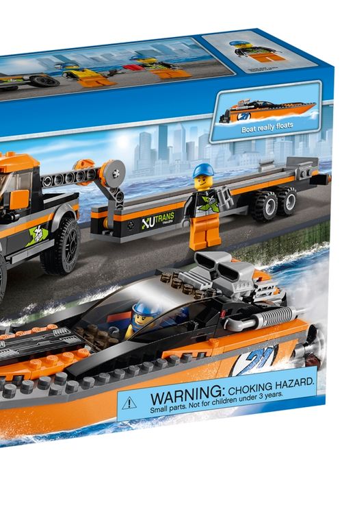 Cover Art for 5702015350235, 4x4 with Powerboat Set 60085 by Lego