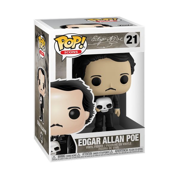 Cover Art for 0889698467742, Funko POP! Icons: Edgar Allen Poe w/Skull by Edgar Allan Poe