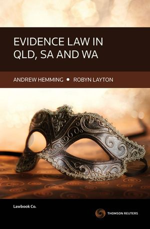 Cover Art for 9780455237862, Evidence Law in Qld, Wa and Sa by Andrew Hemming