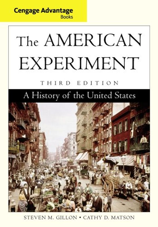 Cover Art for 9780840029522, Cengage Advantage Books: The American Experiment by Steven M. Gillon, Cathy D. Matson