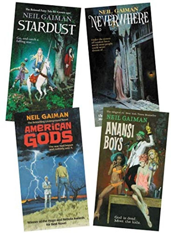 Cover Art for B07NZVKKGV, Neil Gaiman 4 Books Collection Set ( Neverwhere, Stardust, Anansi Boys, American Gods ) by Neil Gaiman