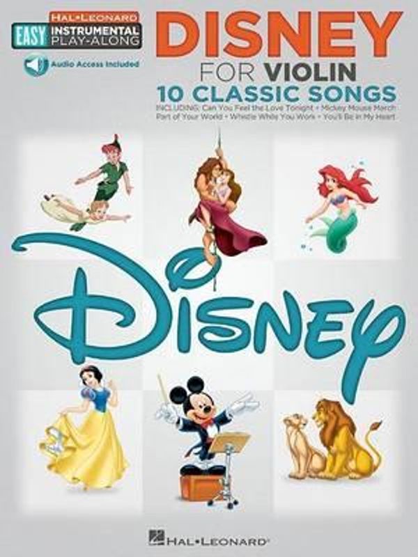 Cover Art for 9781480354425, Easy Instrumental Play Along Disney Violin Book With Audio Download (Hal Leonard Easy Instrumental Play-Along) by Hal Leonard Publishing Corporation