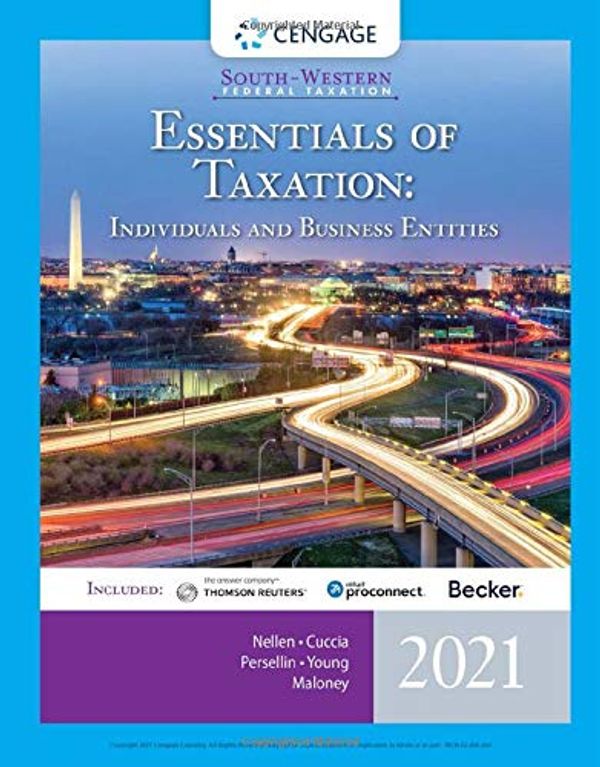 Cover Art for 9780357359341, South-western Federal Taxation 2021 - Essentials of Taxation + Intuit Proconnect Tax Online With Ria Checkpoint 1 Term Printed Access Card: Individuals and Business Entities by Annette Nellen, Andy Cuccia, Mark Persellin, James C. Young, David M. Maloney